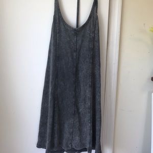 Dark wash corduroy tank top dress